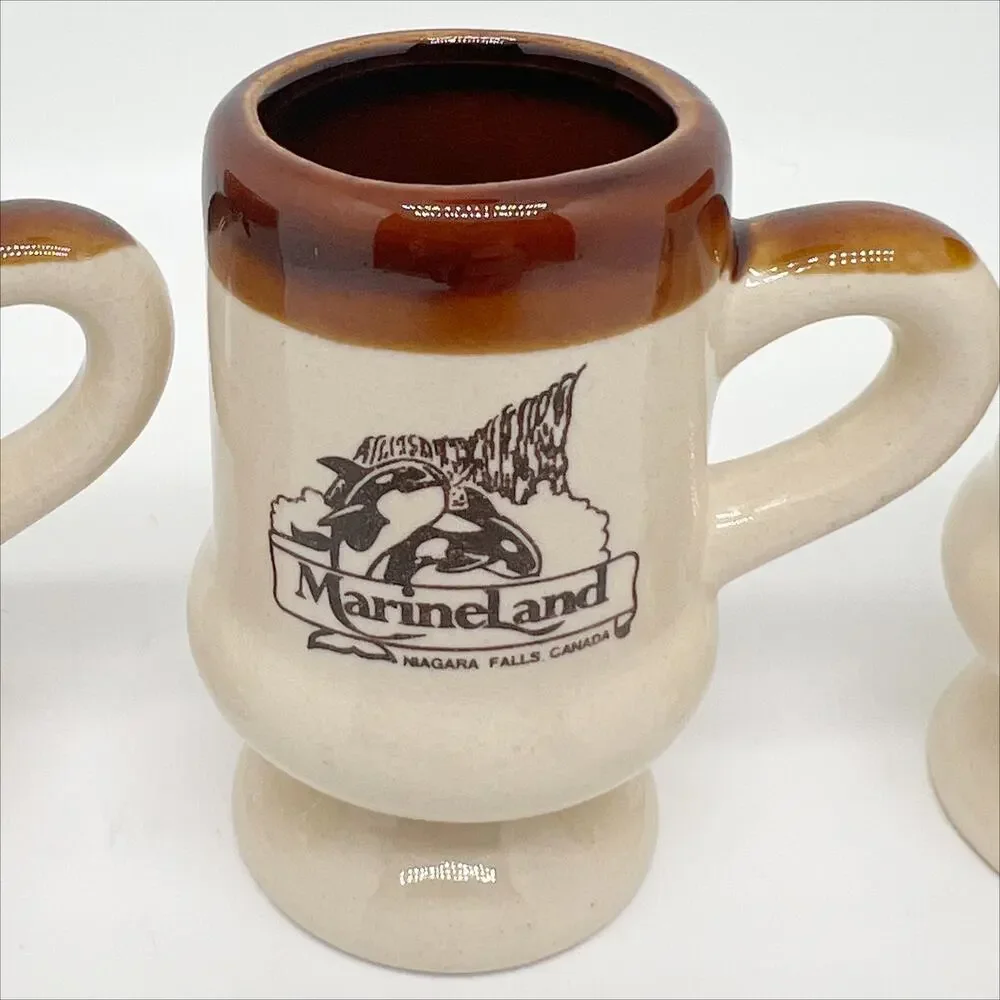 Lot of 3 Vintage Toothpick Holders - Bushkill Falls, Marine Land, Myrtle Beach